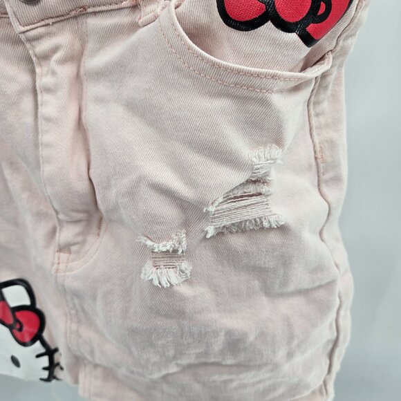Shein X Hello Kitty and Friends Pink Distressed Juniors Mini Skirt Size Medium - Picture 3 of 10